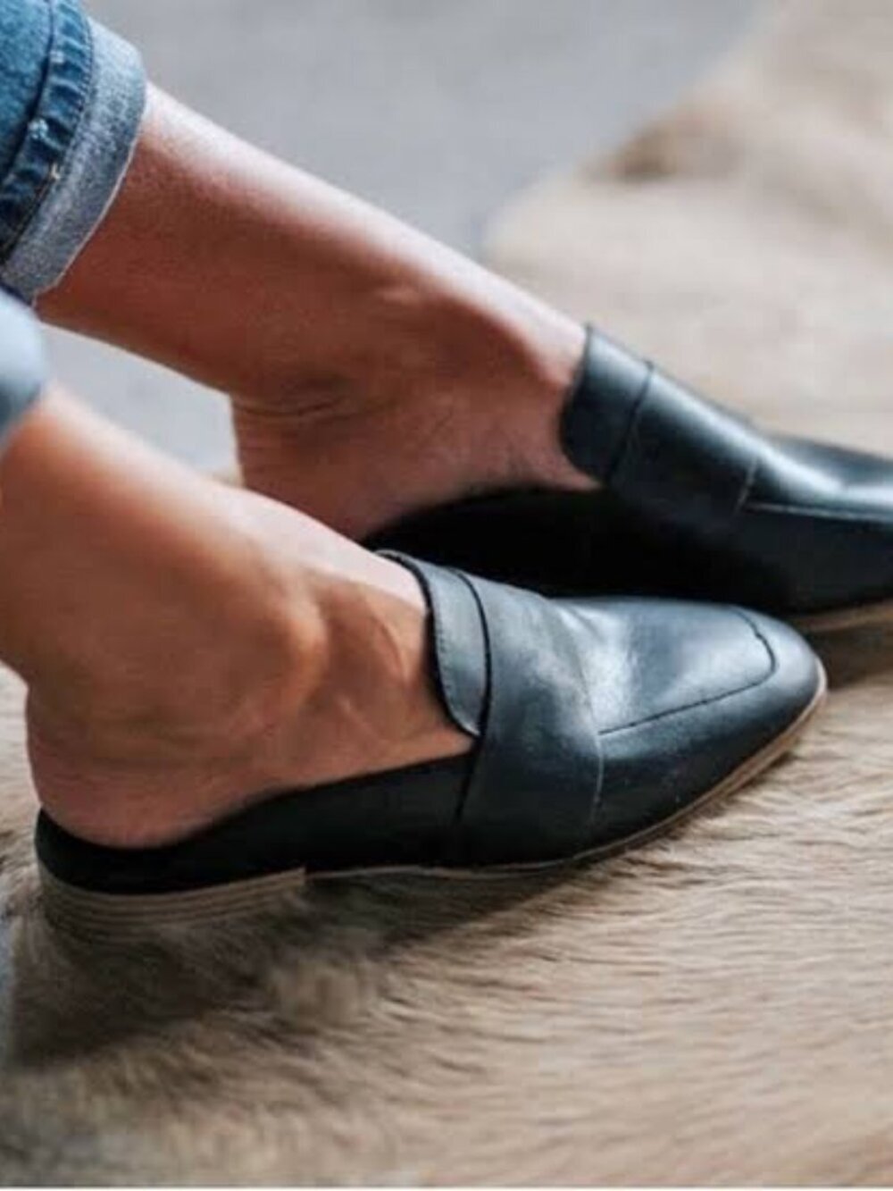 Free People "At Ease" Loafer Mule Carbon 37.5